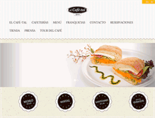 Tablet Screenshot of elcafe-tal.com